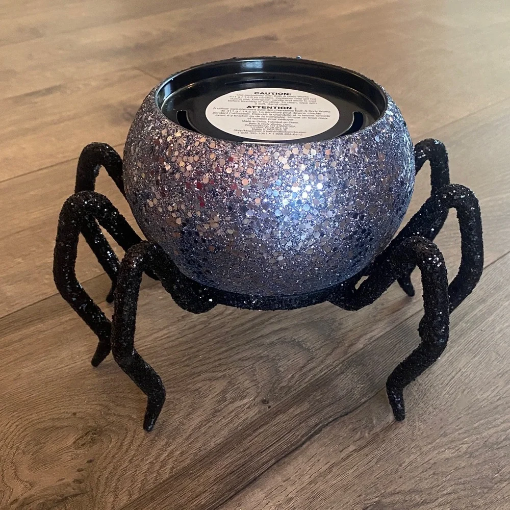 Bath & Body Works Bling Spider 3-Wick Candle Holder New Halloween - Picture 4 of 4